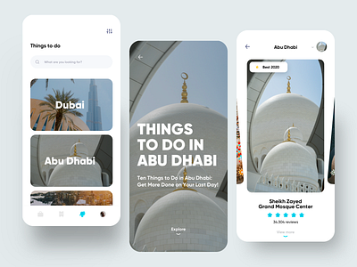 Things to do App feature adventure app dashboard design dribbble exploration ios minimal search things to do travel travel app trip ui ux