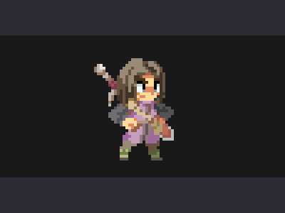 Protagonist | Fan Art design fanart game illustration pixel pixelart retro videogame