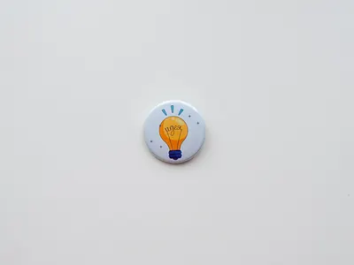 Idea Badge for a Kids Contest | Illustration badge bulgaria bulgarian idea illustration lettering lightbulb type