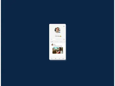 profile screen app app design branding design illustration mobile app mobile design tunisia ui ux