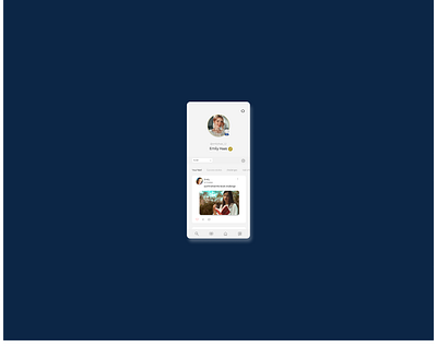 profile screen app app design branding design illustration mobile app mobile design tunisia ui ux