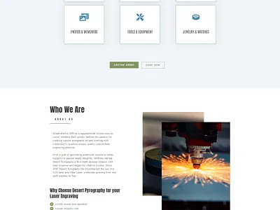 Web Design for Laser Engraving Service ecommercce google logo search engine optimization seo service business web design wordpress wordpress design