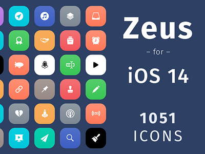 Zeus for iOS 14 - A whole new theme for your iPhone and iPad apple crypto custom icon ios ipad iphone pack set theme