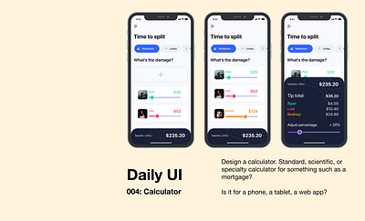 Daily UI - 004 Calculator daily 100 challenge daily ui 004 dailyui dailyuichallenge design figma ui uidesign ux uxdesign