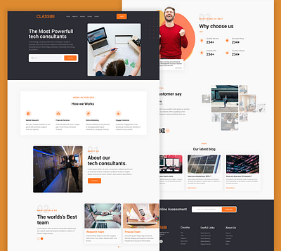 Tech Consultants Landing Page landingpagedesign ui ux websitedesign