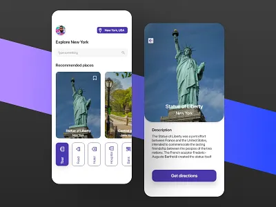 City Guide city guide daily ui dailyui dailyuichallenge design finance app mobile app ui uidesign