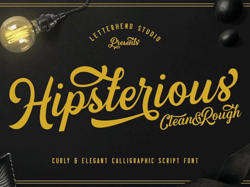 Hipsterious Typeface cursive freebies quotes