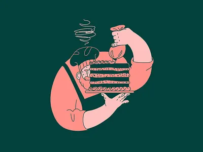 The Baker 2d branding branding illustration character design clean face flat flat art flat illustration graphic minimal minimal illustration vector vector art web illustration