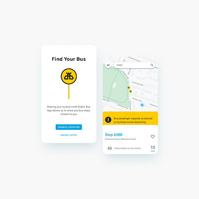 Dublin Bus App Redesign app autobus bus design ireland redesign transport travel ui ux