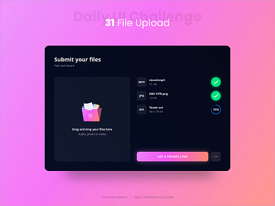 File Upload - Daily UI 031 daily ui dailyui dailyuichallenge design file upload sketch ui ui design upload