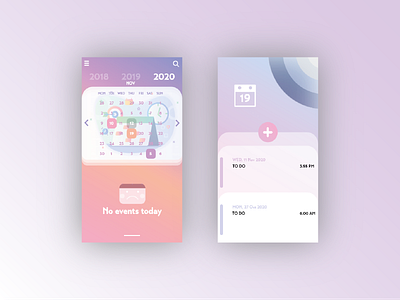 Calendar Mobile App UI design graphicdesign ui uidesign uiuxdesign userinterface