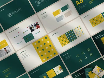 Evolve Brand Guidelines abstract bold brand book branding clever corporate e finance fintech guide icocnography icons identity letter logo minimal pattern trsnsform
