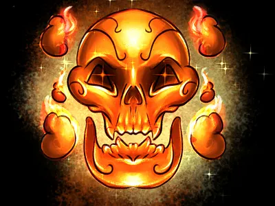 WARRIOR clip studio paint design digital art digital painting drawing skull art skull logo