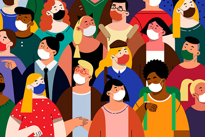 covid color coronavirus crown everydays masks peaple