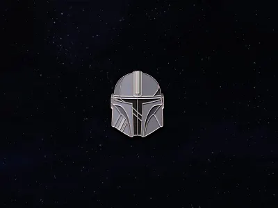 The Mandalorian Enamel Pin design enamel enamel pin enamelpin icon iconography illustration lines mandalorian pin pins starwars temper tantrum vector vector illustration