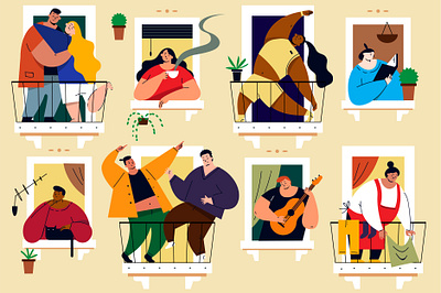 isolation 2020 character funny peaple poster