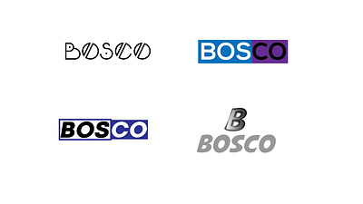 Bosco branding design flat logo vector