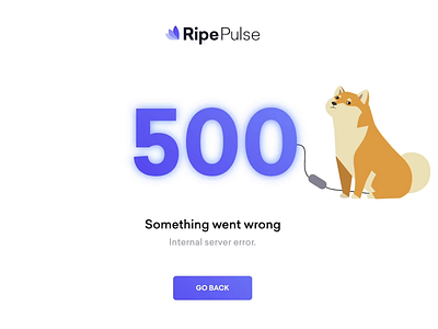 500 Web Page Animation 500 error page 500px doge doge coin interaction animation interaction design motion graphics shibainu svgator uiux uiuxdesign