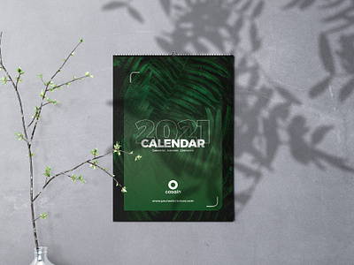 Wall Calendar 2021 PSD Template branding calendar calendar 2021 calendar design corporate creative days design graphic identity month motivational quotes nature print print ready