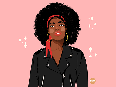 Afro afro design drawing illustration procreate