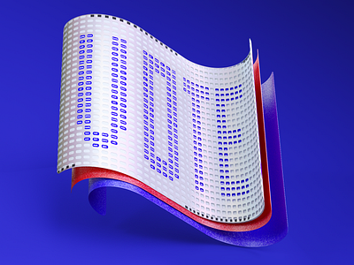 The American Ballot 3ddesign 3dillustration america ballot branding cinema4d expressive type illustration octane typography unitedstates vote vote2020