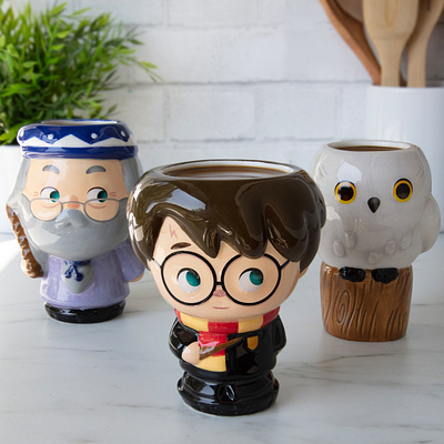 Harry, Hedwig and Dumbledore adobe illustrator character design cute illustration jerrod maruyama kawaii vector