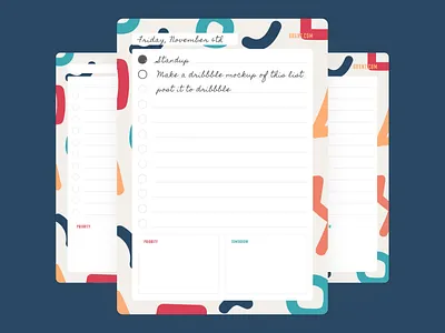 Printable to-do lists a5 blue design download figma grxnt illustration list print printable printables productivity remix todo todoist