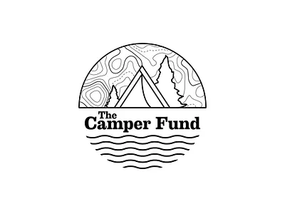 The Camper Fund Logo branding design illustration illustrator logo vector
