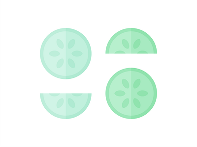 Day 317 - 366 Days of Illustration Challenge - MintSwift cucumber cucumbers digital illustration flat design flat illustration flatdesign food food illustrations icon design illustration illustrations illustrator mintswift slice sliced slices vector vector illustration vegetable veggie
