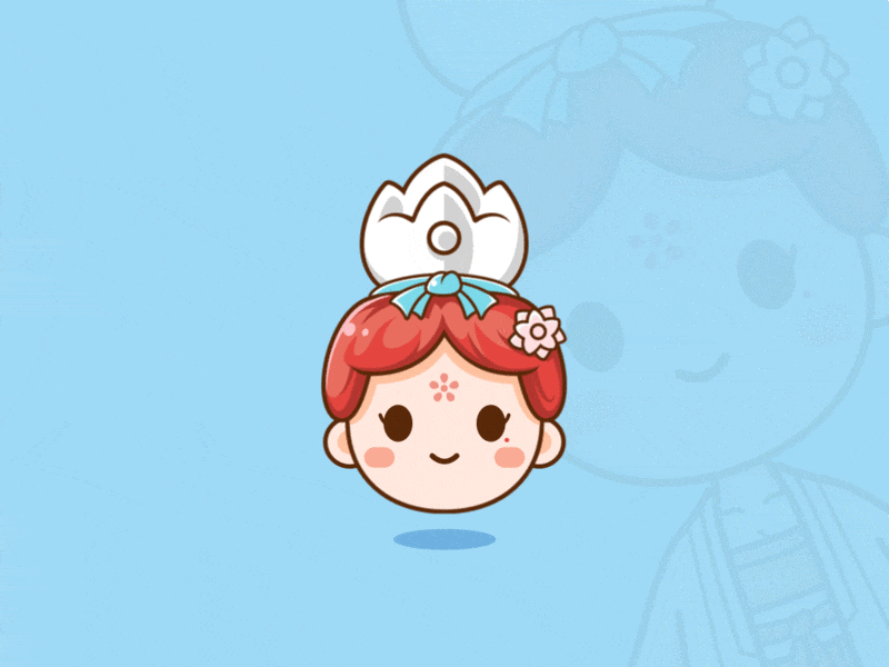 茗娘汉服形象设计 illustration q版 古风