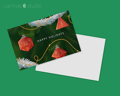 Tabletop Gaming Holiday Card christmas card christmas cards dnd dungeonsanddragons holiday card holiday cards tabletop tabletop game tabletop rpg