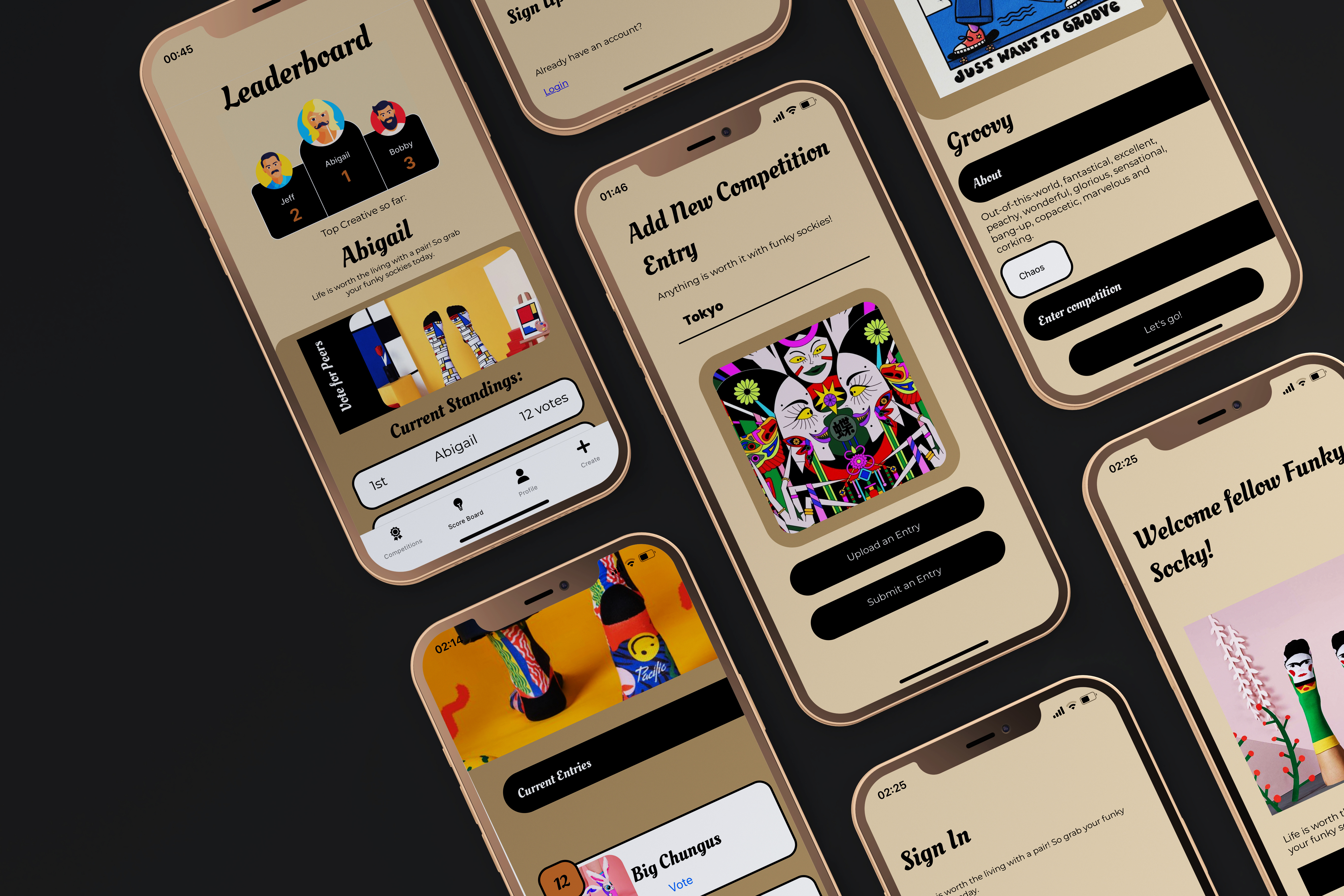 Funky Socky animation app branding design flat graphic design icon illustration illustrator interaction design interactive design logo minimal typography ui ux vector web website website design