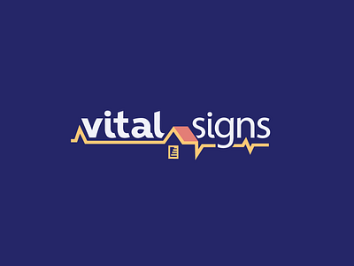Vital Signs (Re-Entry NonProfit) branding design illustrator logo typography