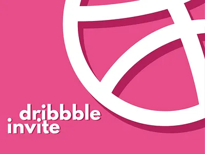 Dribbble Invite adobe illustrator design dribbbleinvitation dribbbleinvite flat flat design illustration invite minimal typography vector