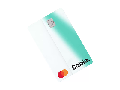 Sable Debit Card 3d 3d render bank ui bank ux banking card card design cardart debit card financial finetch sable spinning transparent