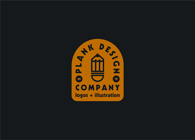 Plank Design Company badge badge brand branding design draw drawing flat design graphic design graphic designer identity illustrate illustration logo vector