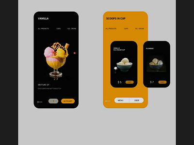 Ice cream order app