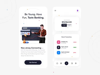 Bi • Banking Mobile design! 3d animation app branding design designing dribbble graphic design icon illustration logo minimal motion graphics popular trending typography ui ux vector web