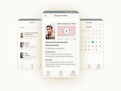 Mental health consultations app app application behance behance project care consultation design hig interactive interactive prototype material mental mental health mobile mobile design online psychology ui ux