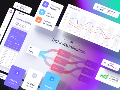 Orion UI kit - Charts templates & infographics in Figma chart dashboard dataviz design desktop illustration infographic mobile statistic template