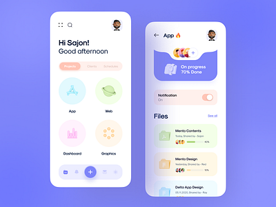 Project Management App app design apps file manager mobile mobile app design mobile design mobileapp mobileappdesign project management ui uiux ux ux ui design