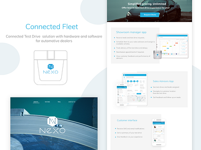 Nexo Website Redesign automotive design branding website design