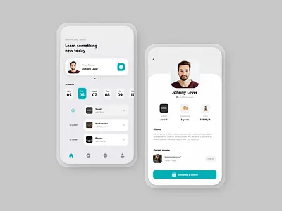 Skillify: The e-learning app elearning ios learningapp mobile mobile app mobile ui navbar saver skill app skillify slider subjects ui ui design