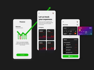 Finance - Mobile UI desgin adobe xd app design figma finance app ios ui ui design ui designer uiux user interface user interface design