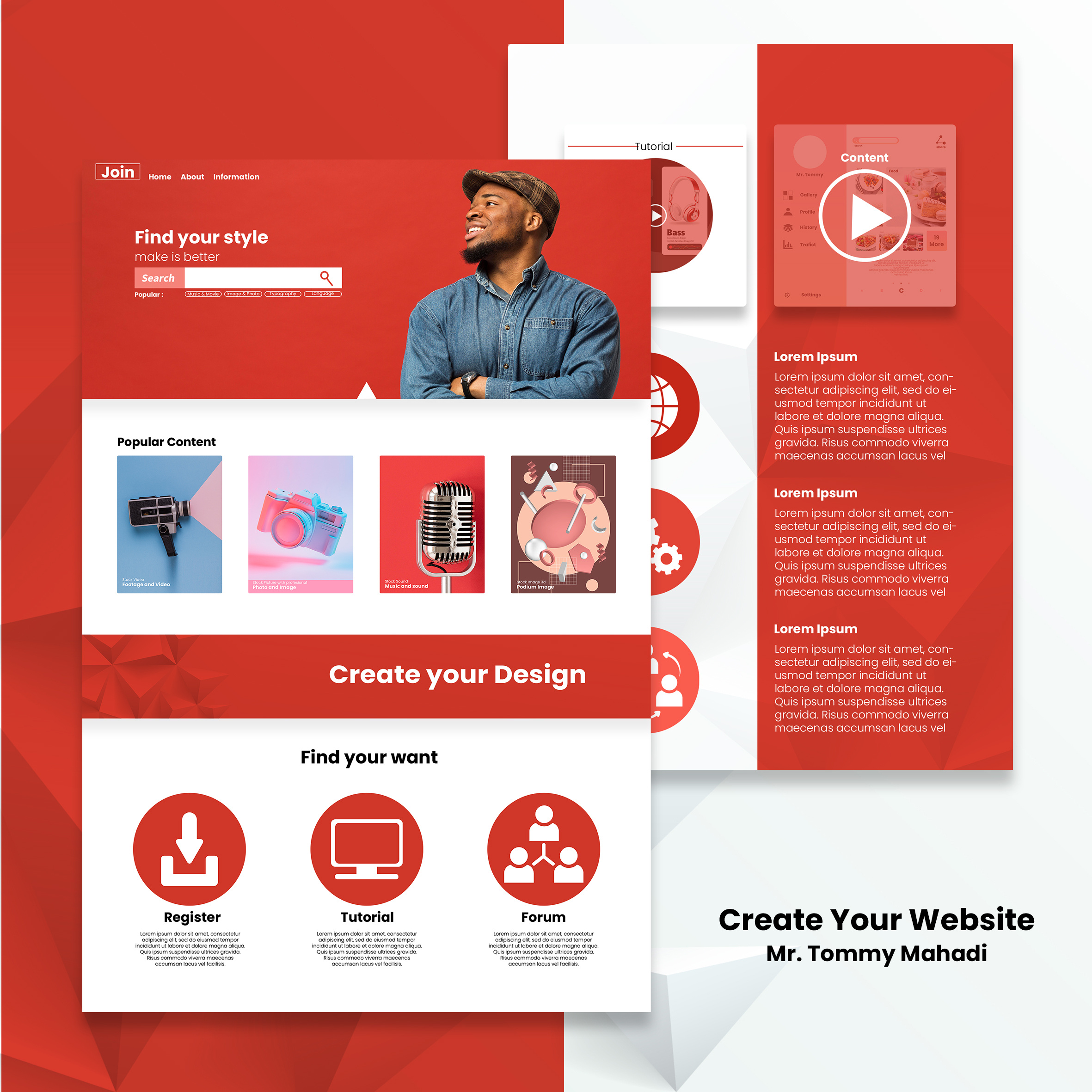 Design Ui for web site branding design ecommerce illustration mobile banners ui web banners webdesign website
