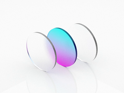 Color Disc Animation 3d animation blender blur color discs frosted frosted glass gradient illustration motion satisfying