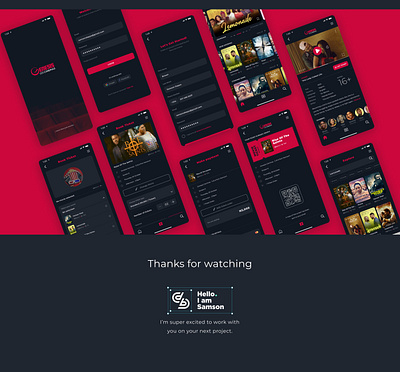 Ticket Booking App - For movie lovers app design minimal movie app ticket booking ui ux