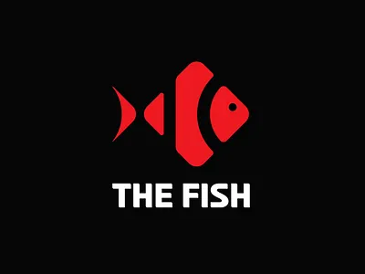 THE FISH logo design concept brand brand design brand identity branding design graphic design illustrator logo logo design minimal typography