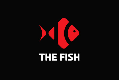 THE FISH logo design concept brand brand design brand identity branding design graphic design illustrator logo logo design minimal typography