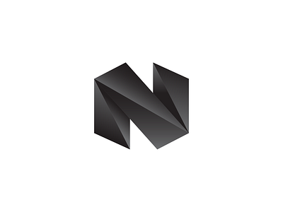 N concept a b c d e f g h i j k l m n app branding business crystal dark entrepreneur finance invest letter logo low poly modern monogram monolithic o p q r s t u v w x y z sharp technology ui video game